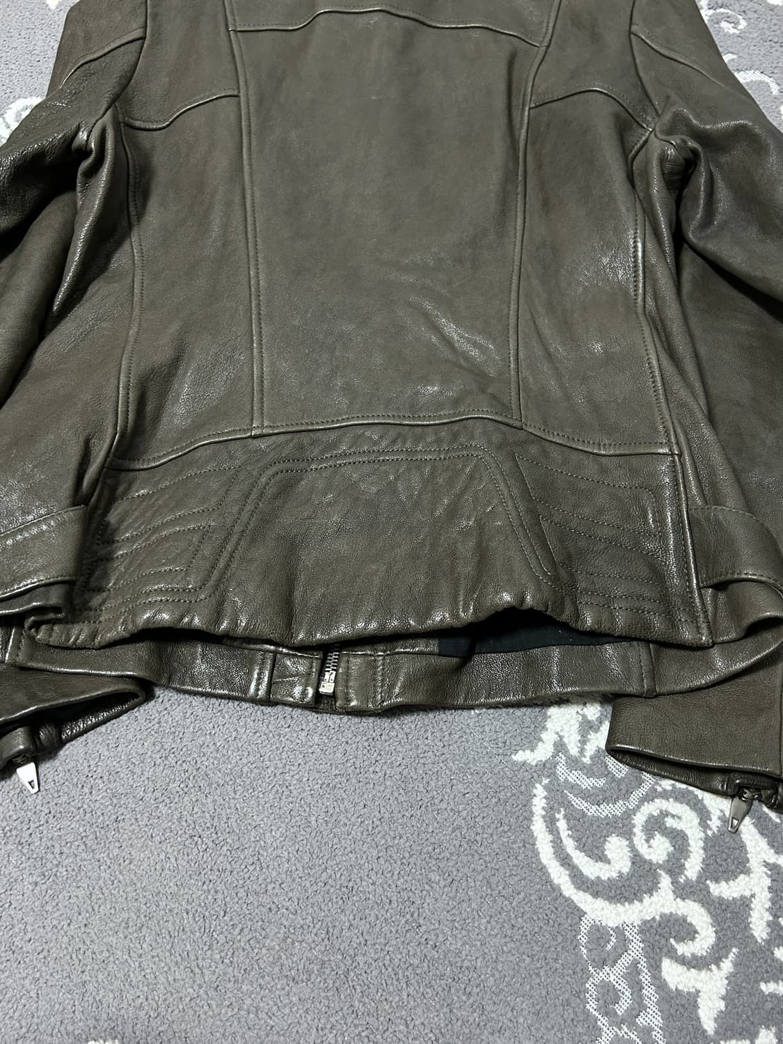 산드로 레더 바이커 자켓 상품이미지6