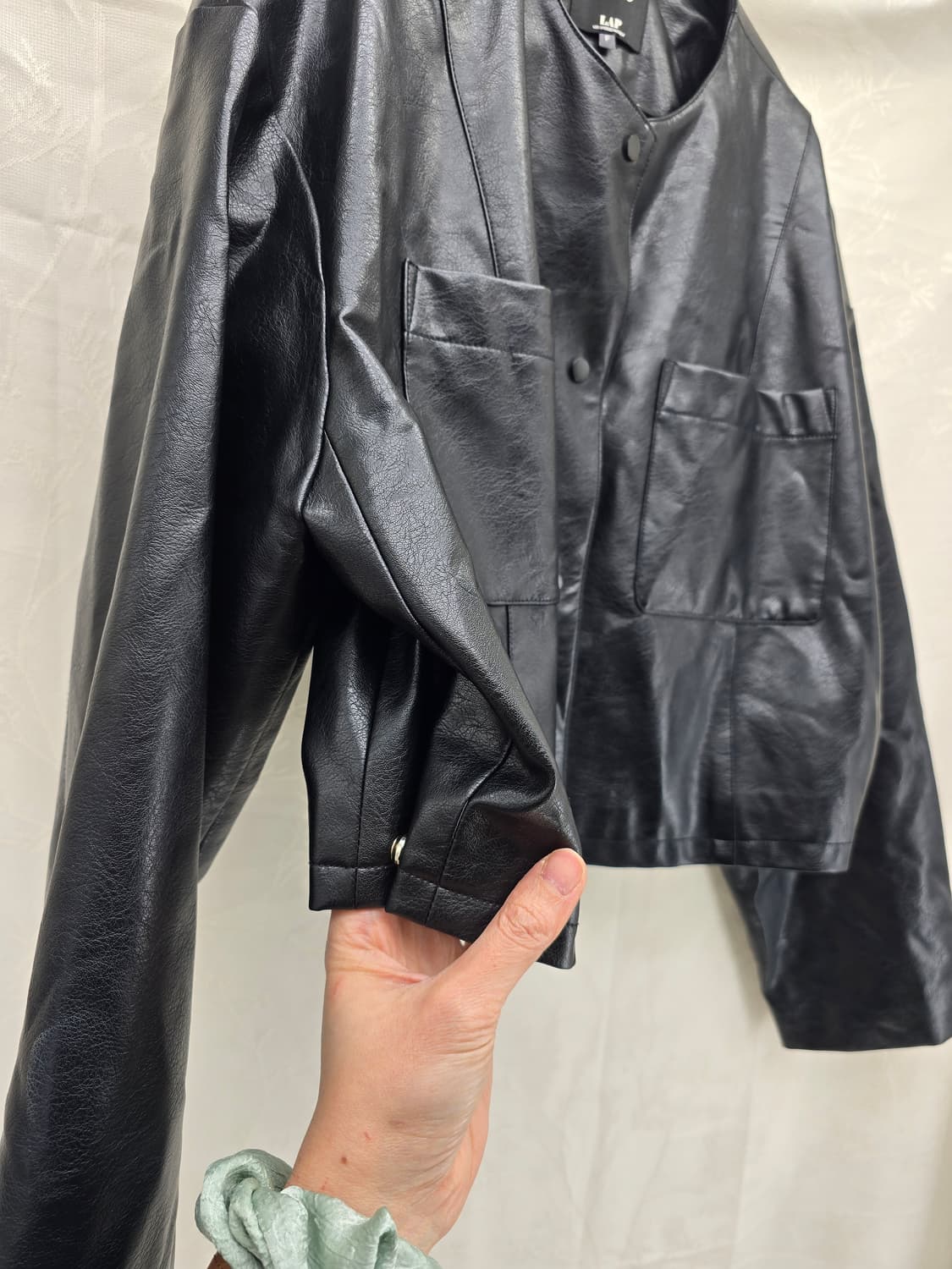 스튜디오 랩 블랙 레더 자켓 L 사이즈 상품이미지7