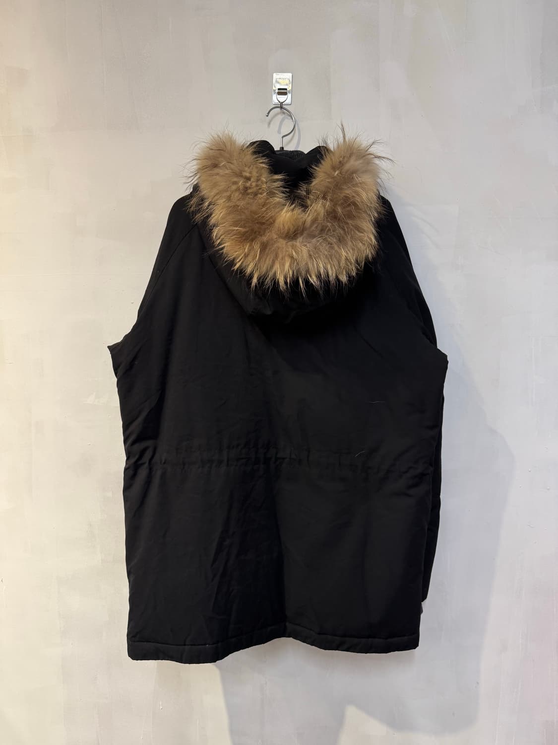 캉골 블랙 퍼 패딩 상품이미지4