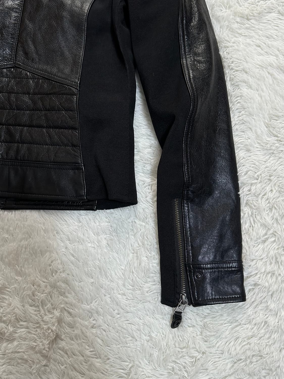 블랙카페런던 가죽 라이더 자켓 S 상품이미지5