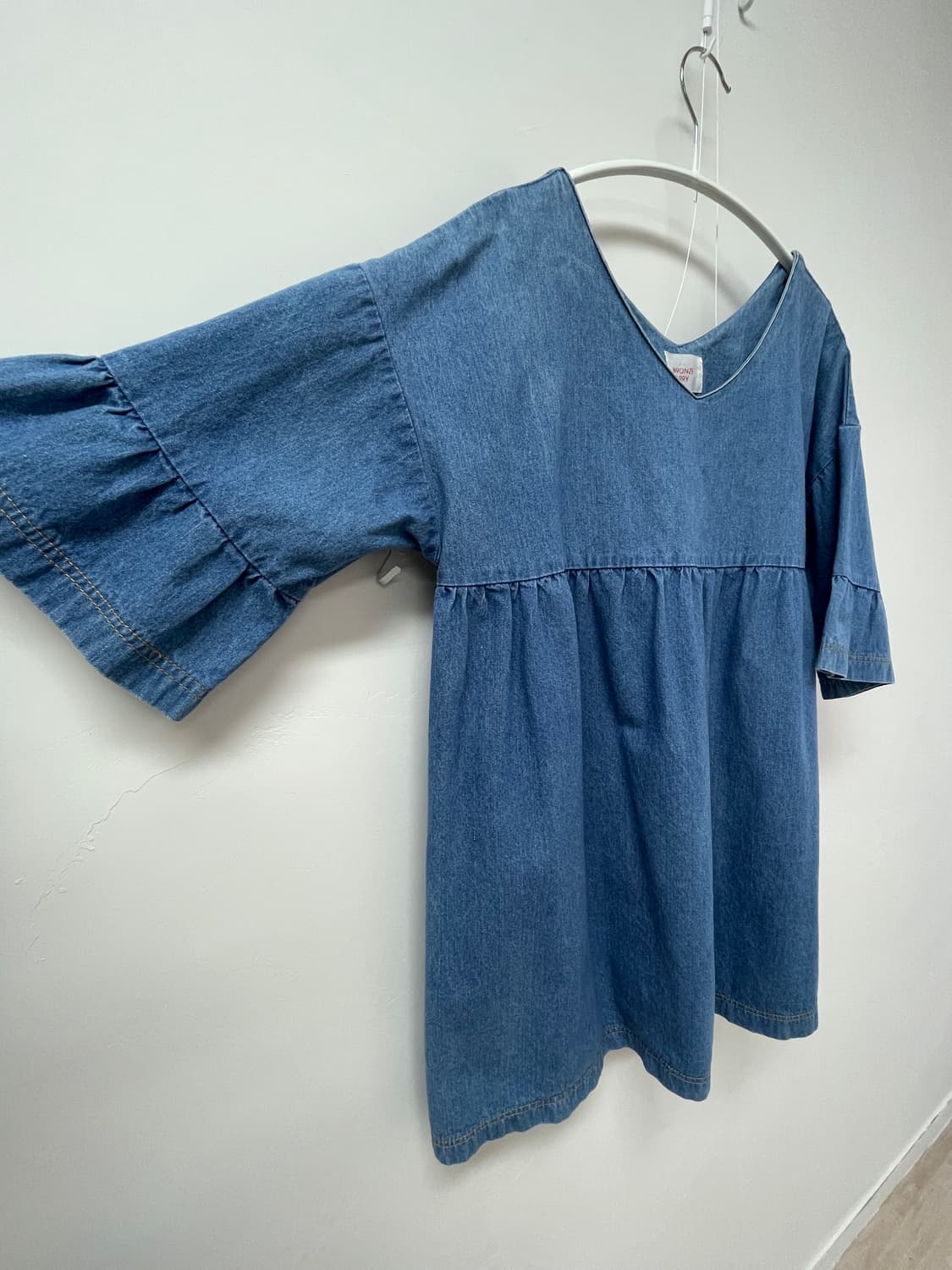 BRONZE BERRY 브이넥 청 원피스 상품이미지4