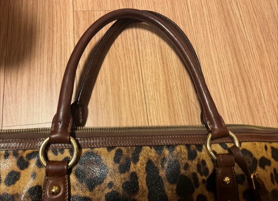 돌체앤가바나 레오파드 레더 토트백 상품이미지4