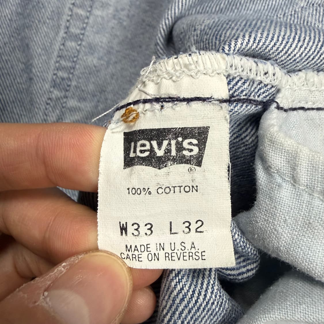 (32) 90s USA Made 리바이스 505 데님 팬츠 상품이미지9