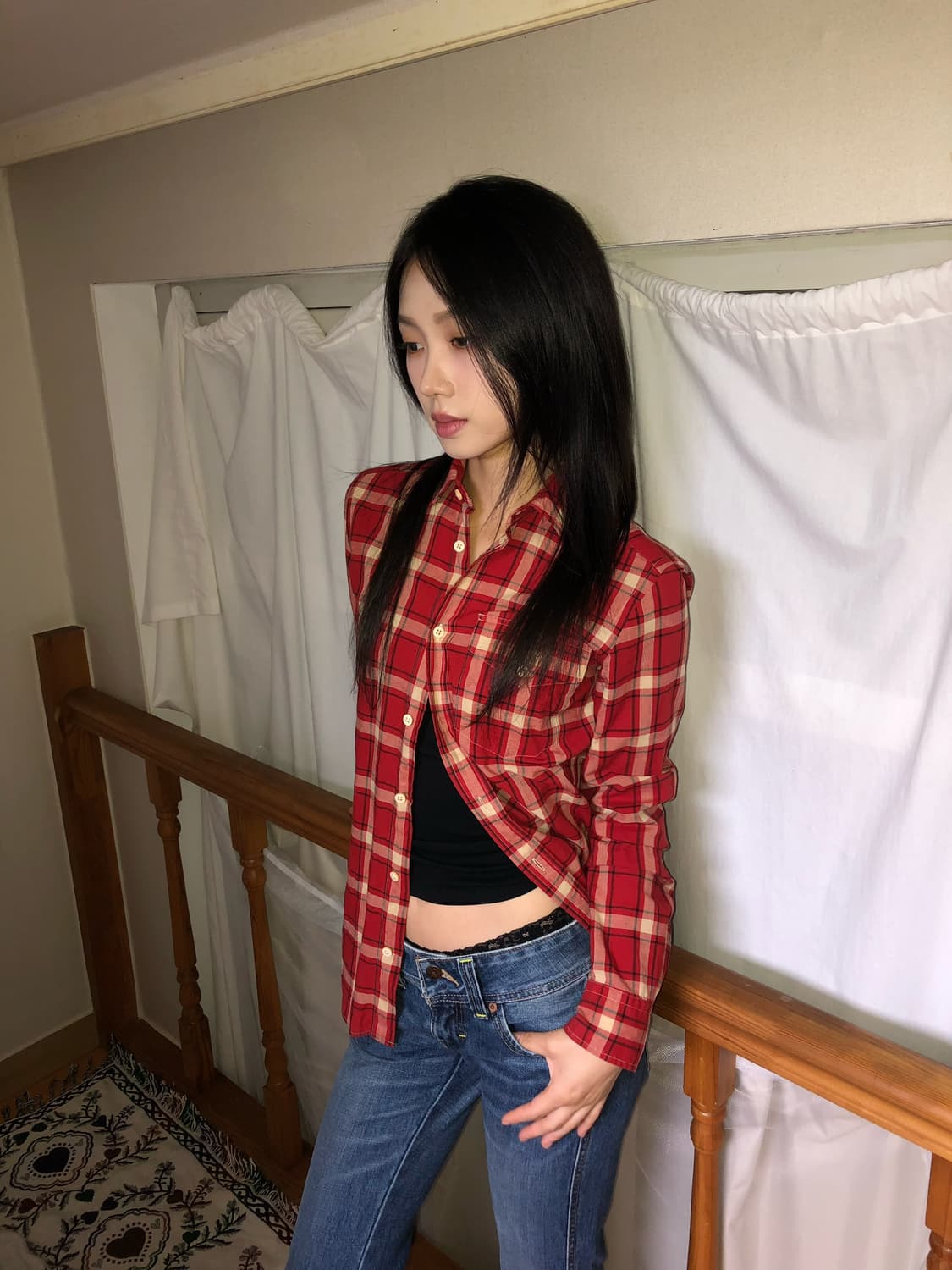 Ralph Lauren / Slim-Fit Red Classic Shir 상품이미지1