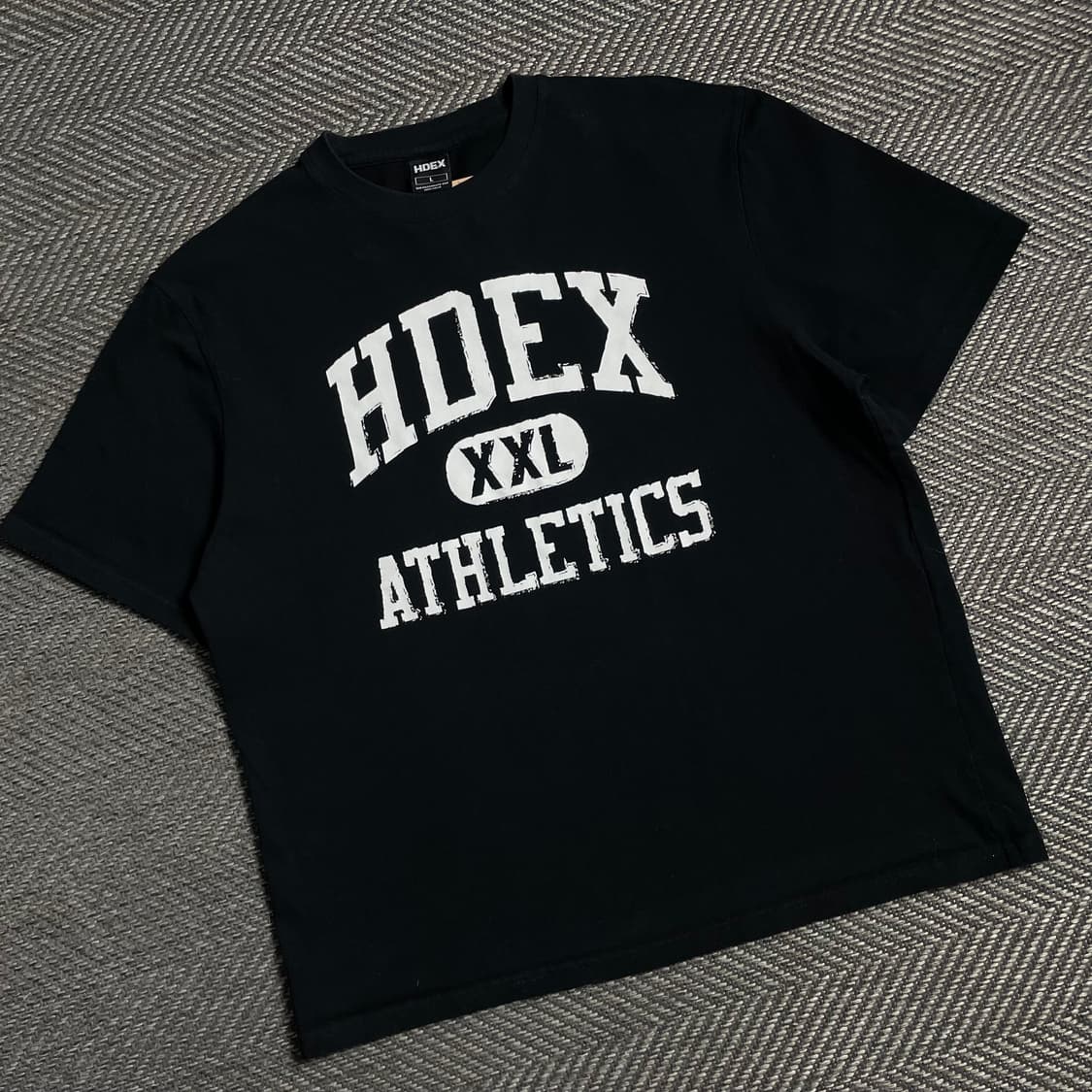 HDEX ATHLETICS 빅로고 블랙 반팔 티셔츠y 4817 상품이미지1