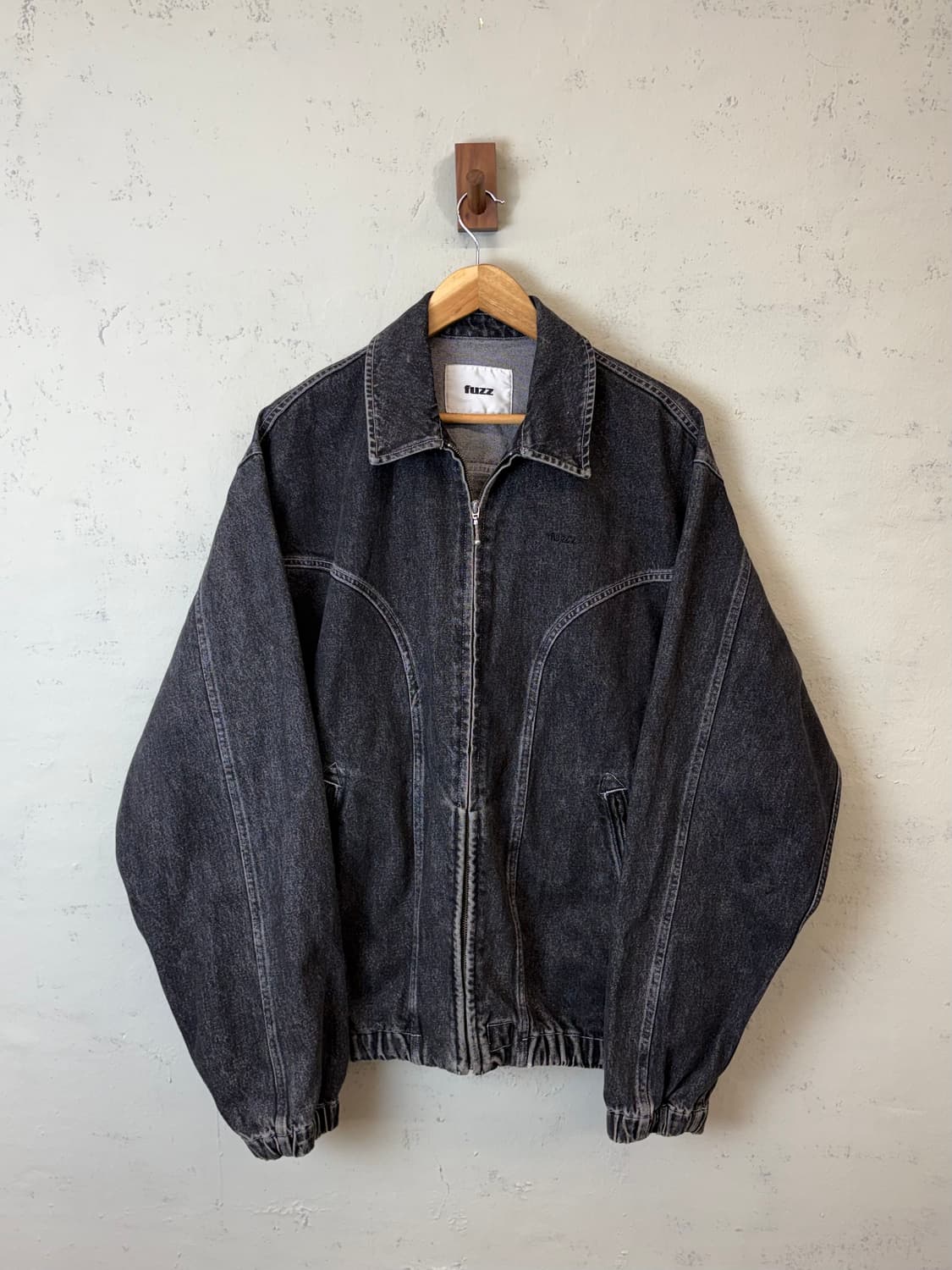 FUZZ 퍼즈 워시드 데님 블루종 자켓 상품이미지1