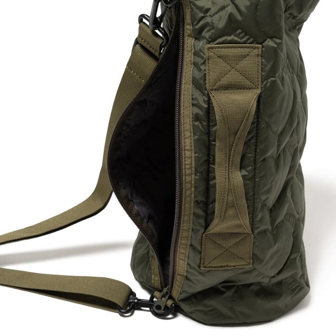 휴먼 메이드 하트 퀼팅 본삭 올리브 드랩 상품이미지3