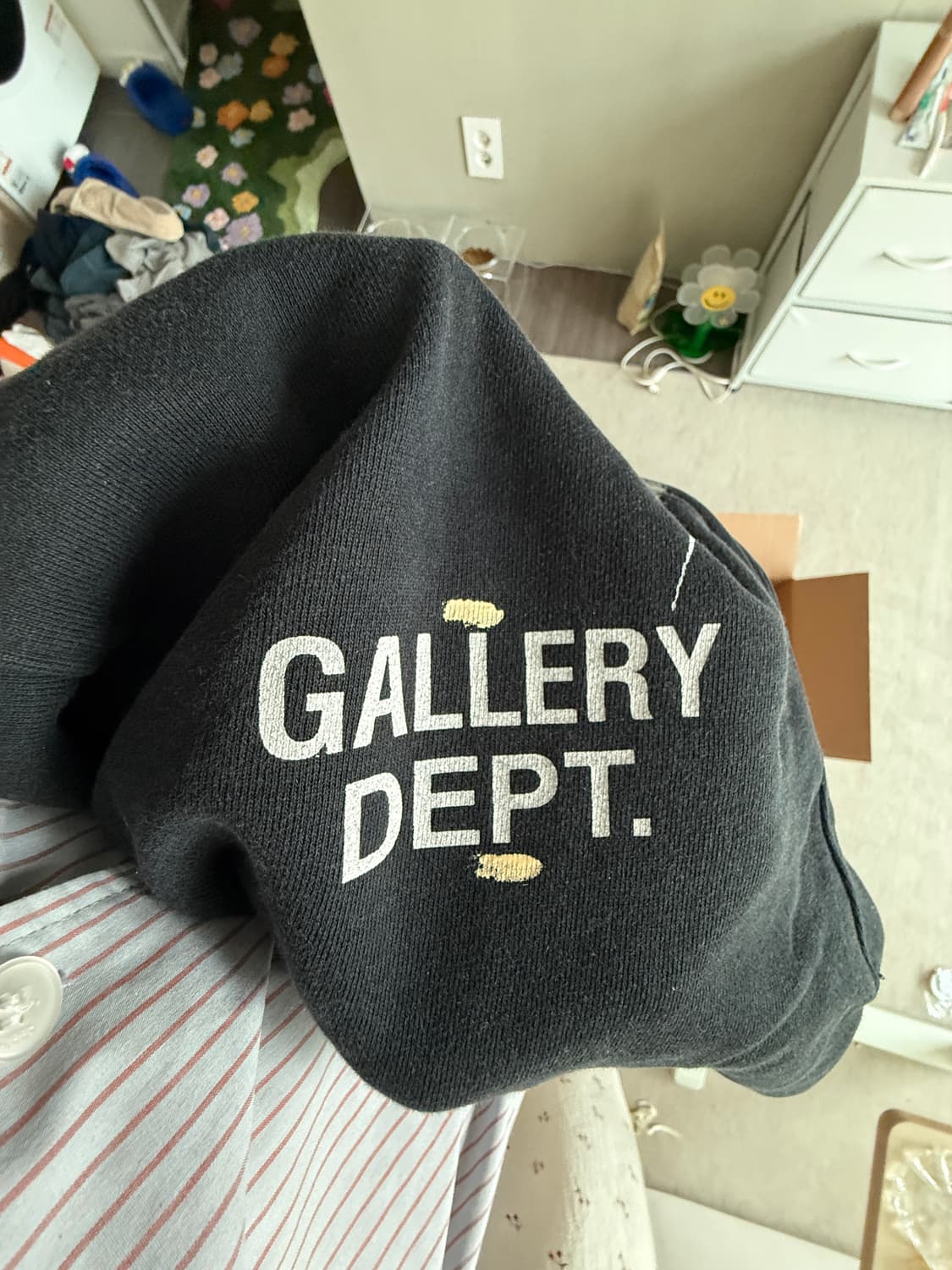 갤러리디파트먼트 플레어 스웻팬츠 M 워시드 블랙 상품이미지3