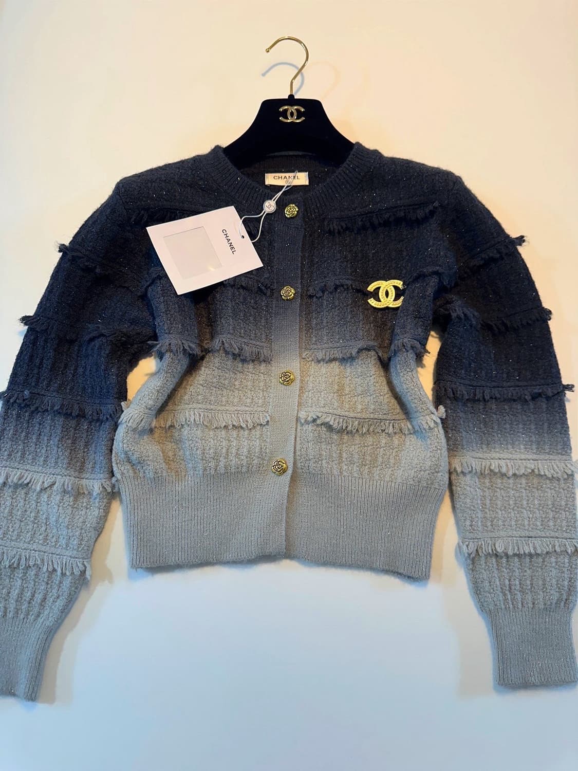 (새상품)샤넬가디건(브로치포함) 상품이미지3