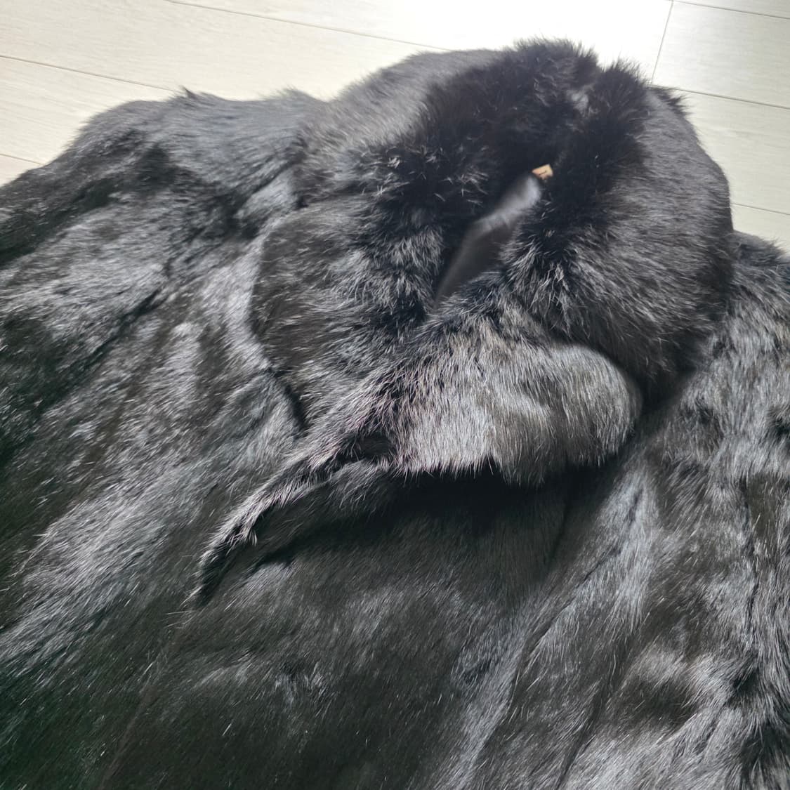 프랑스산 천연 토끼털 자켓 래빗퍼코트 66~77 상품이미지2