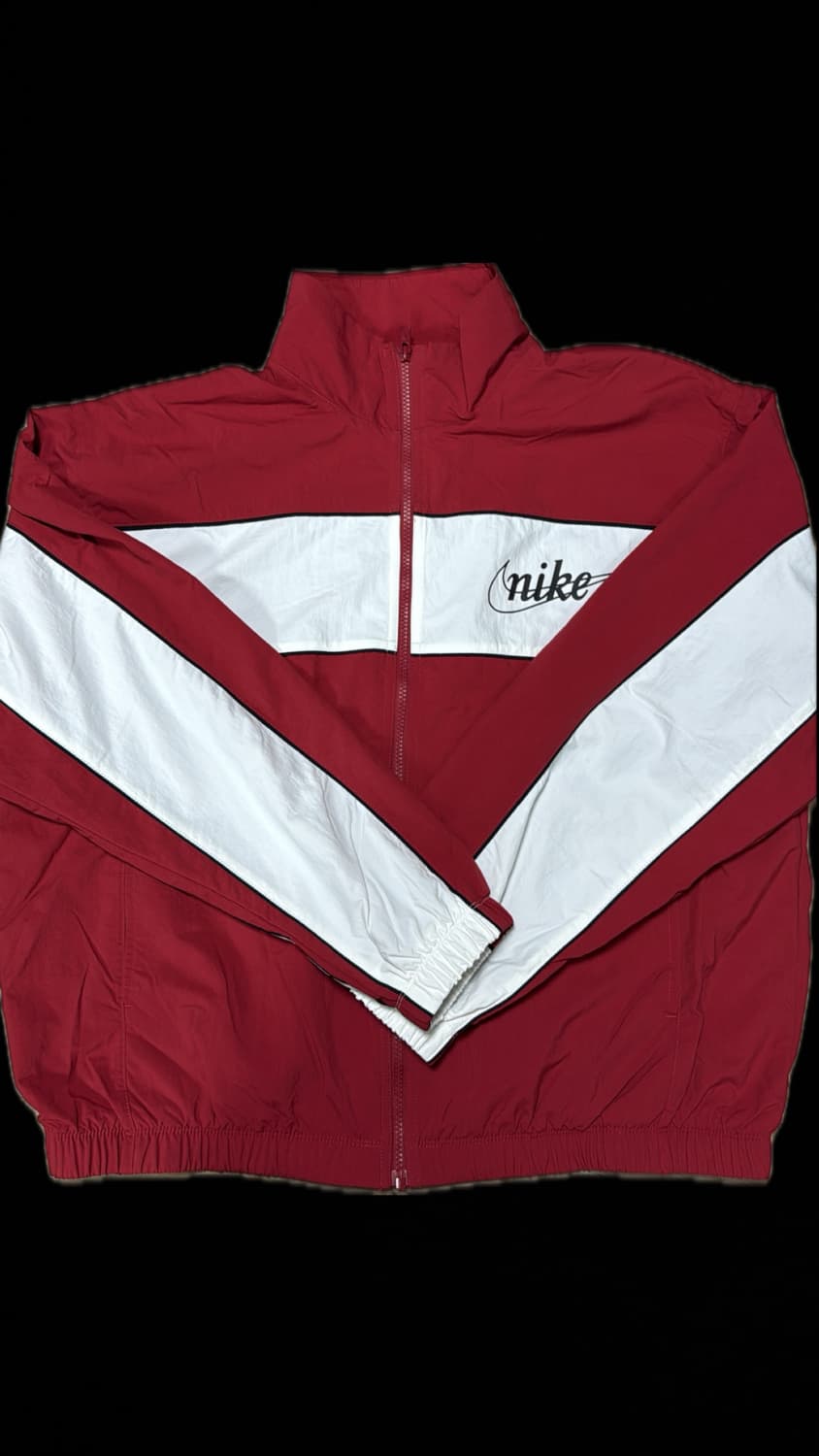 나이키 레드 화이트 바람막이 자켓 상품이미지1
