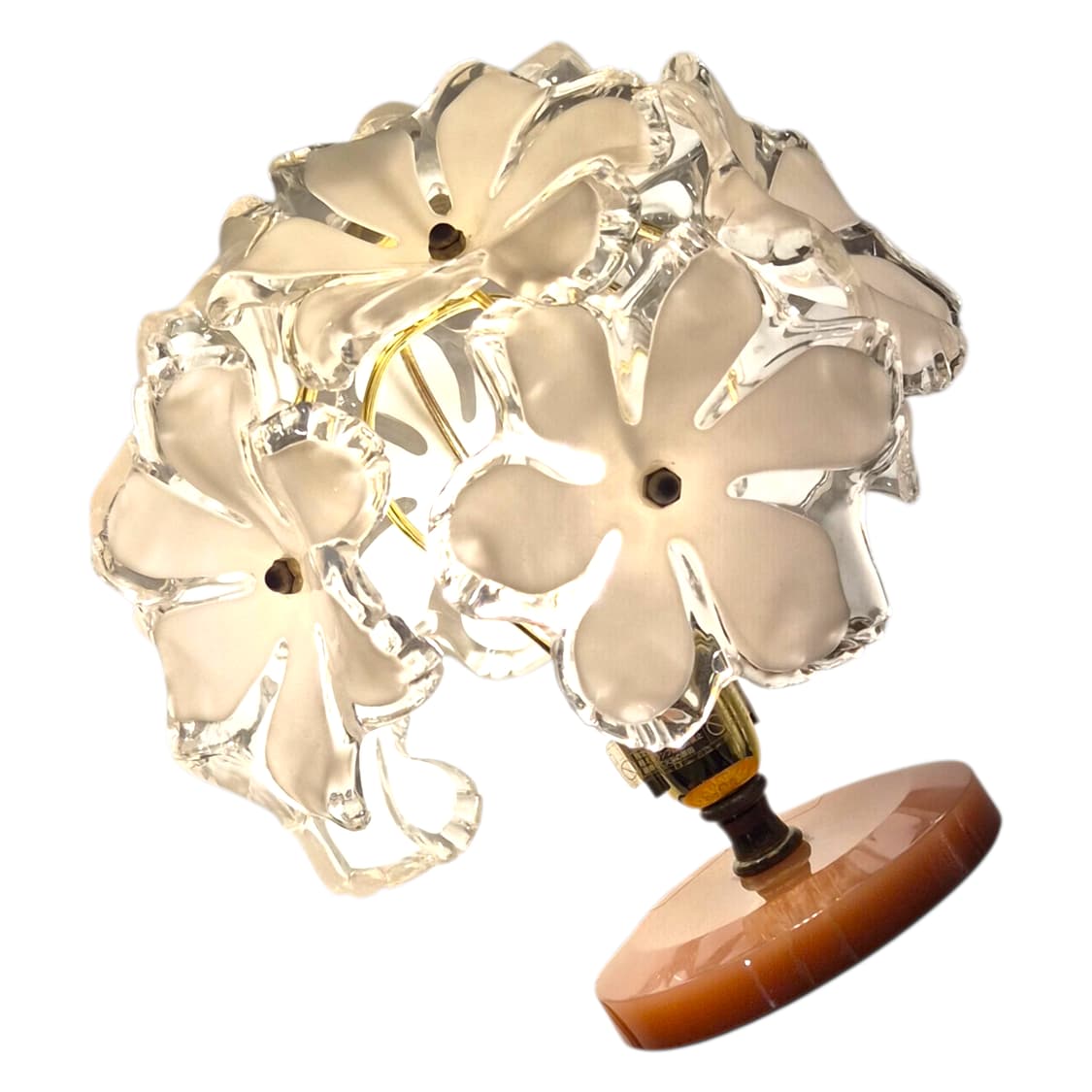 키시마 레트로 핑크 마블 부케 꽃잎 램프 상품이미지6