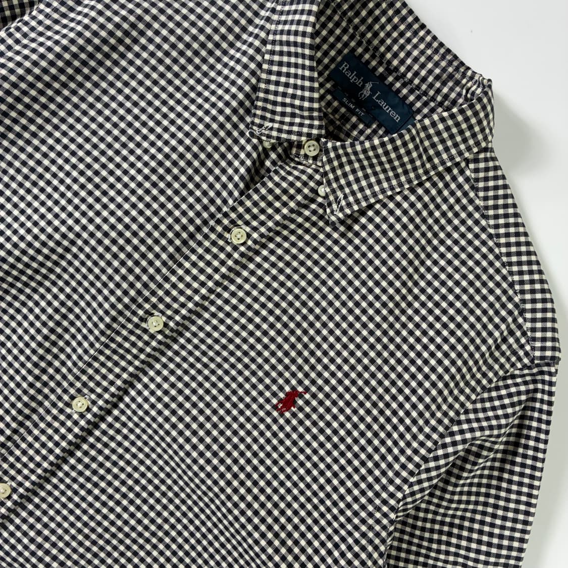 Polo  폴로 랄프로렌 자수 코튼 체크셔츠  상품이미지3