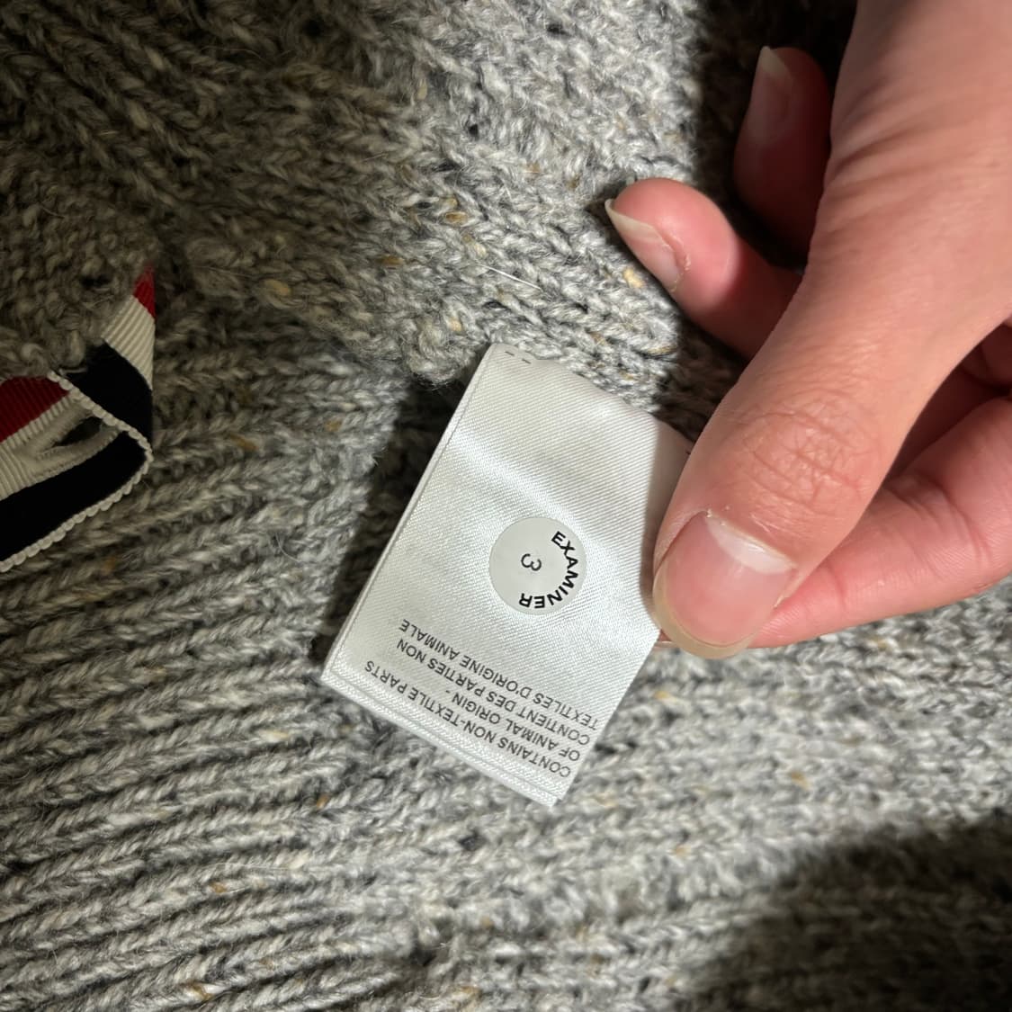 무하자 톰브라운 도네갈 가디건 라이트 그레이 2사이즈 급처 상품이미지7