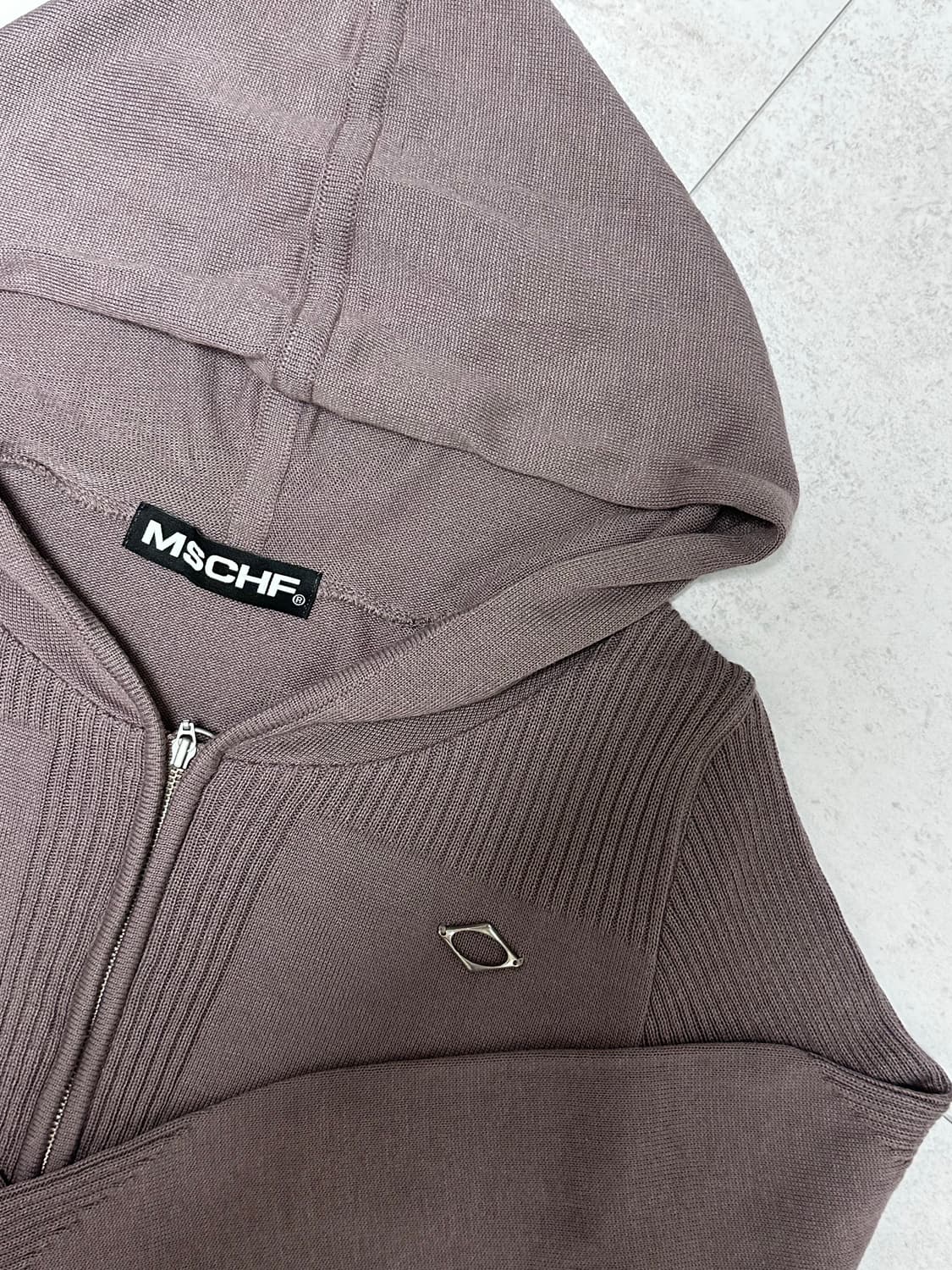 미스치프 롬버스 니티드 후드 로지브라운 상품이미지3