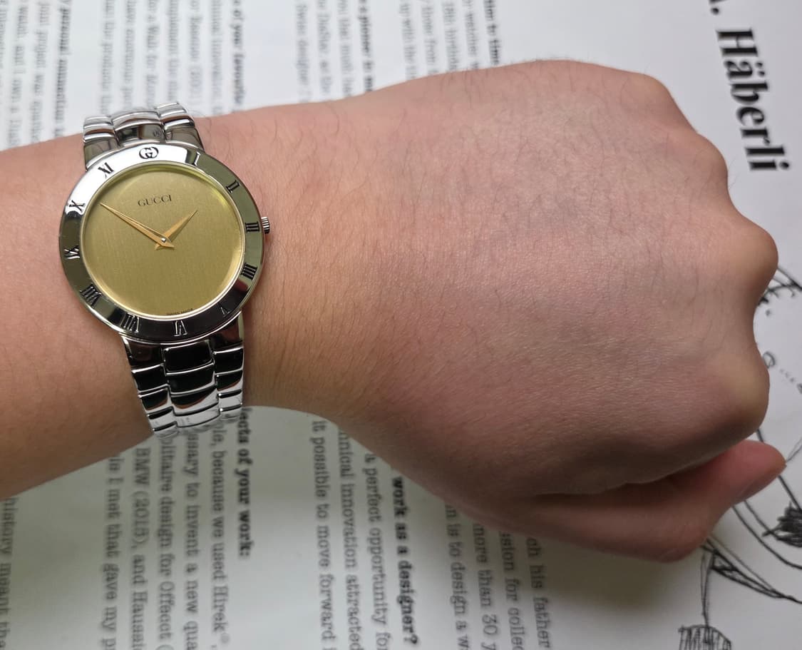 빈티지 구찌 클래식 3300.2.M 샴골판 칼침핸즈 브레이슬릿 ver.
 상품이미지9