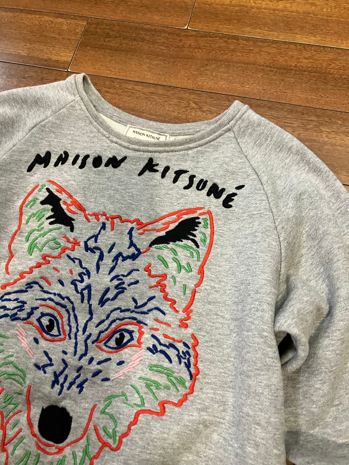 메종키츠네 자수 맨투맨 S 상품이미지3