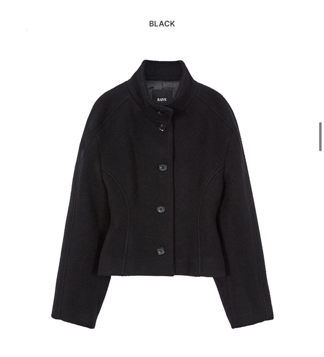 레이브 하이넥 숏코트 High Neck Short Coat 상품이미지3