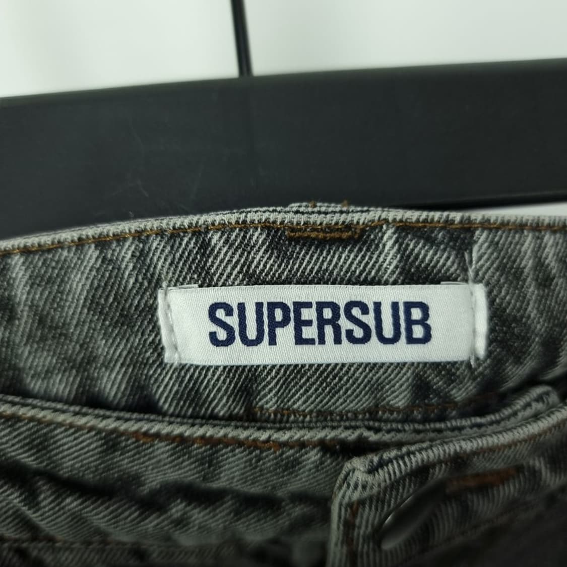 [슈퍼서브] 흑청 와이드 데님 팬츠 M18716 상품이미지6