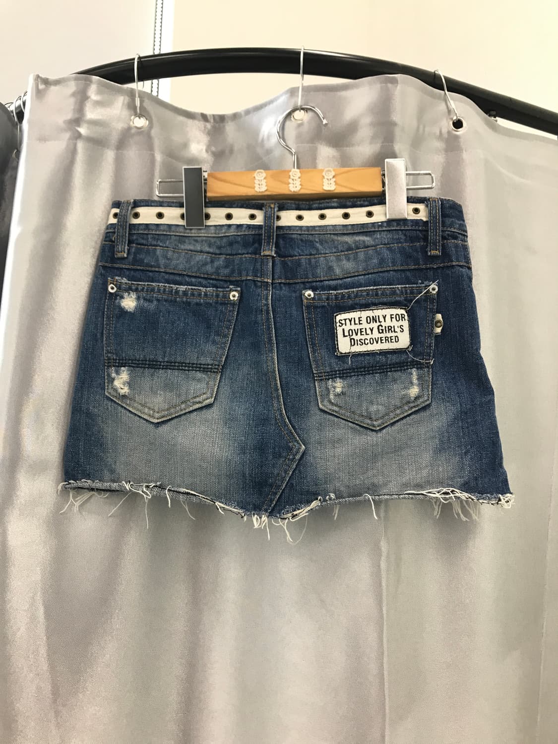  Jpn kitsch denim mini skirts 상품이미지5