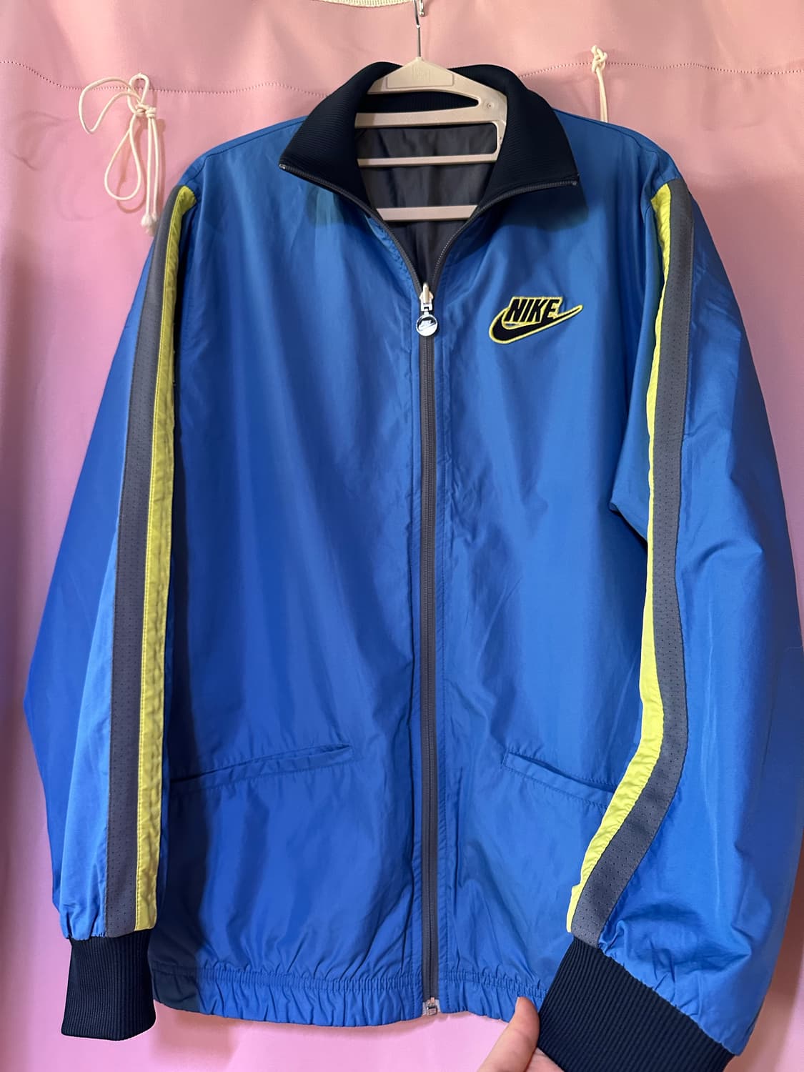 나이키 리버시블 집업 나이키 올드스쿨 대장 희귀 바람막이 자켓 양면집업 상품이미지5