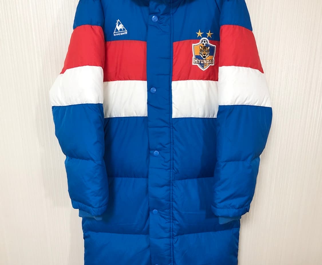 K리그 10-11 르꼬끄 울산현대축구단 덕다운 롱패딩/벤치코트 95 상품이미지2