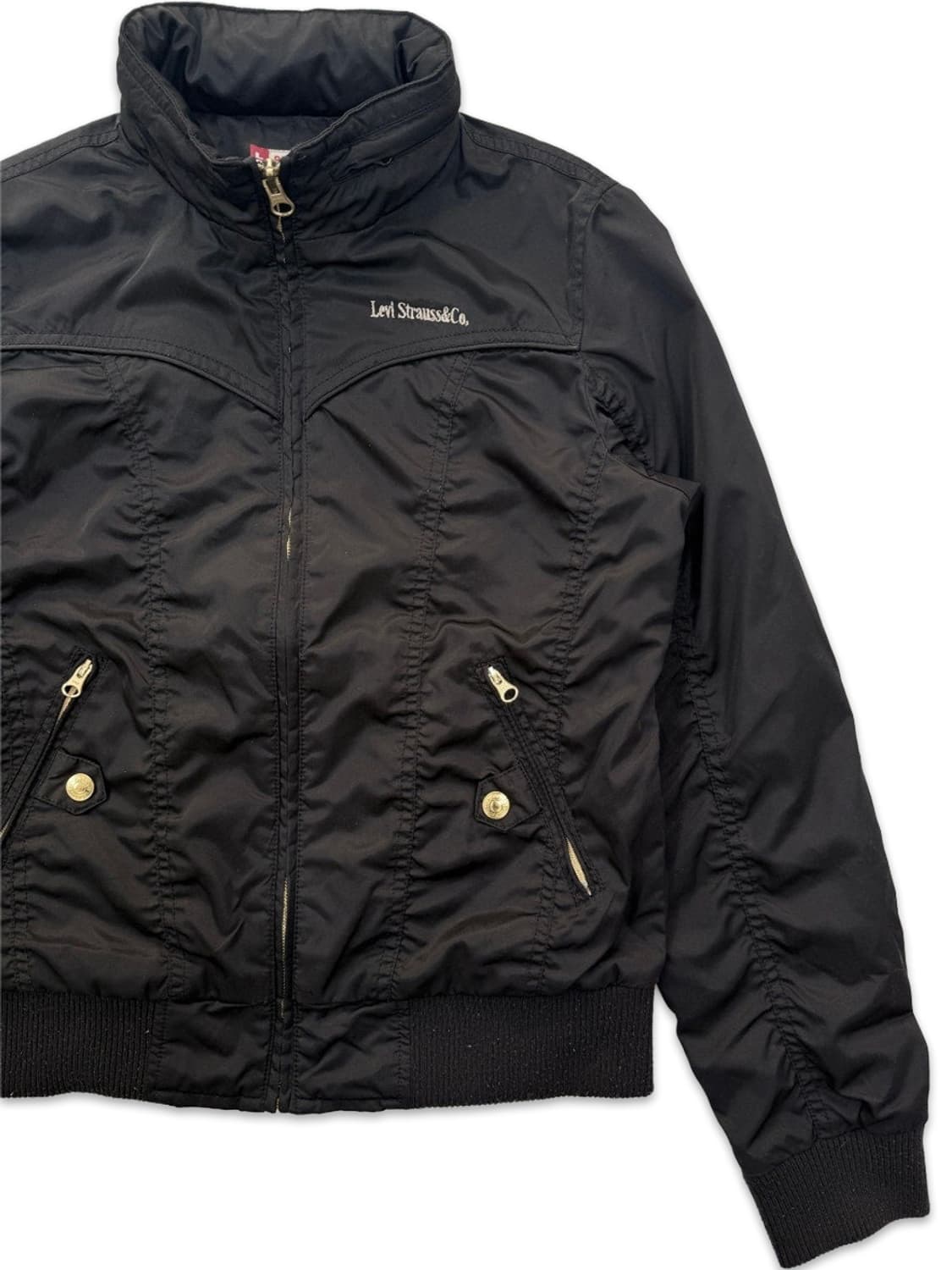 빈티지 리바이스 블랙 라인 셔링 후드집업 상품이미지2