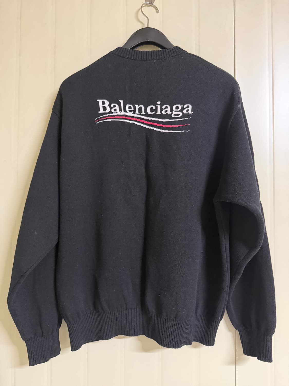 발렌시아가 폴리티컬 캠페인 크루넥 니트 스웨터  L 상품이미지2