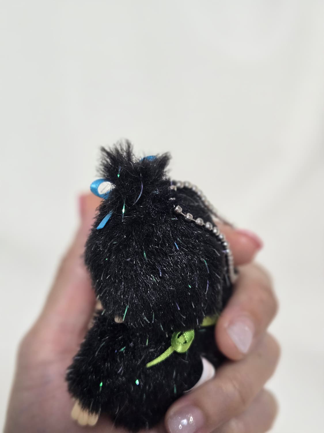 몬치치 블랙빤짝이 키링 상품이미지3