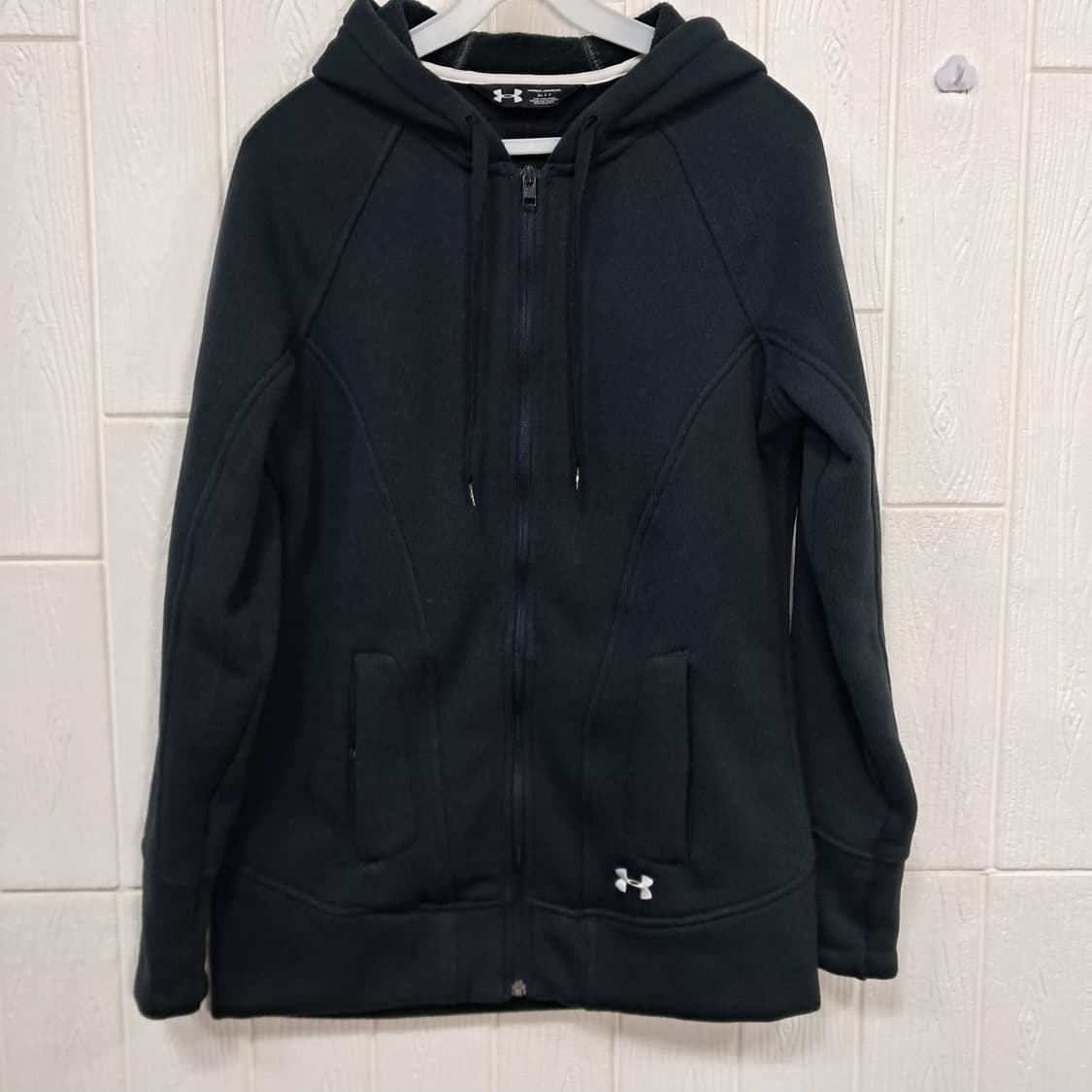 언더아머 블랙 여성 후드 집업 상품이미지1