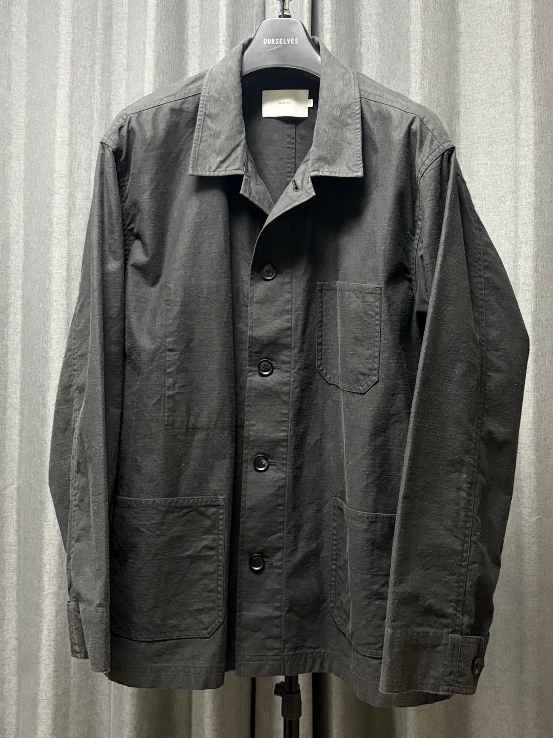 아워셀브스 23SS 넵 백 트윌 워크자켓 차콜 3사이즈 상품이미지1