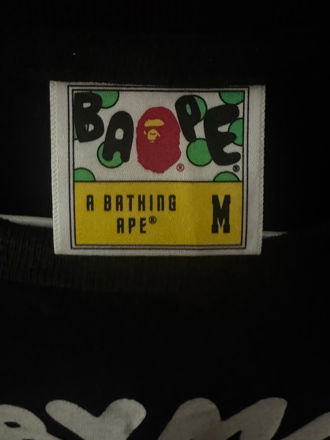 베이프 재팬 베이비 마일로 티셔츠 #2 블랙 M 상품이미지2