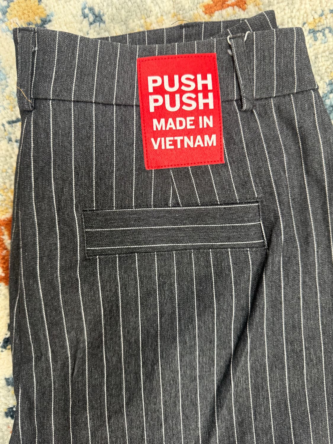 Pushpush 핀스트라이프 팬츠 상품이미지4