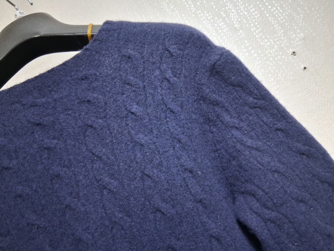 폴로랄프로렌 양모 메리노울니트 네이비 꽈배기 XS 상품이미지6