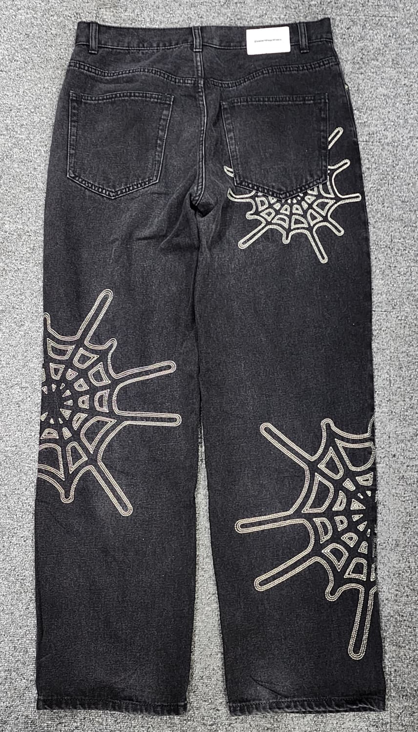 디스이즈네버댓 아카이브 웹 거미줄 자수 데님팬츠 바지 M 상품이미지2
