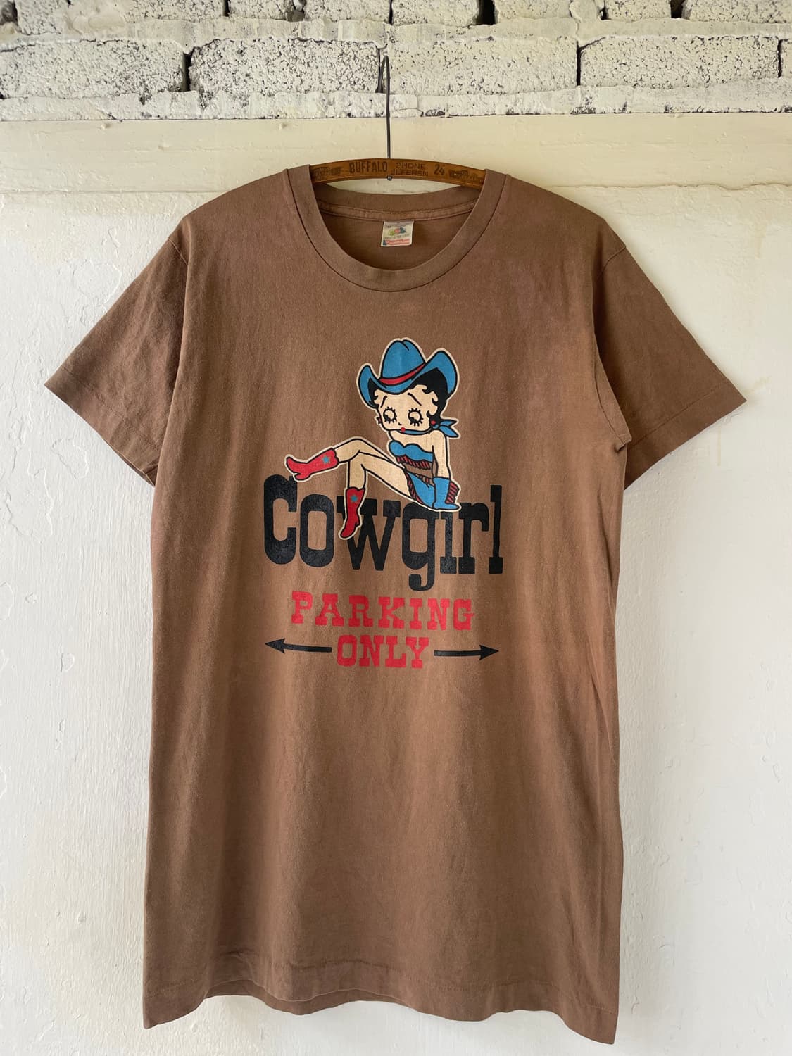 00's Vintage Betty Boop COWGIRL T-shirt  상품이미지1