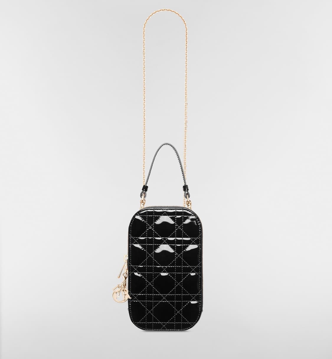 디올 휴대폰 홀더 크로스백 페이턴트 블랙 까나쥬 상품이미지3