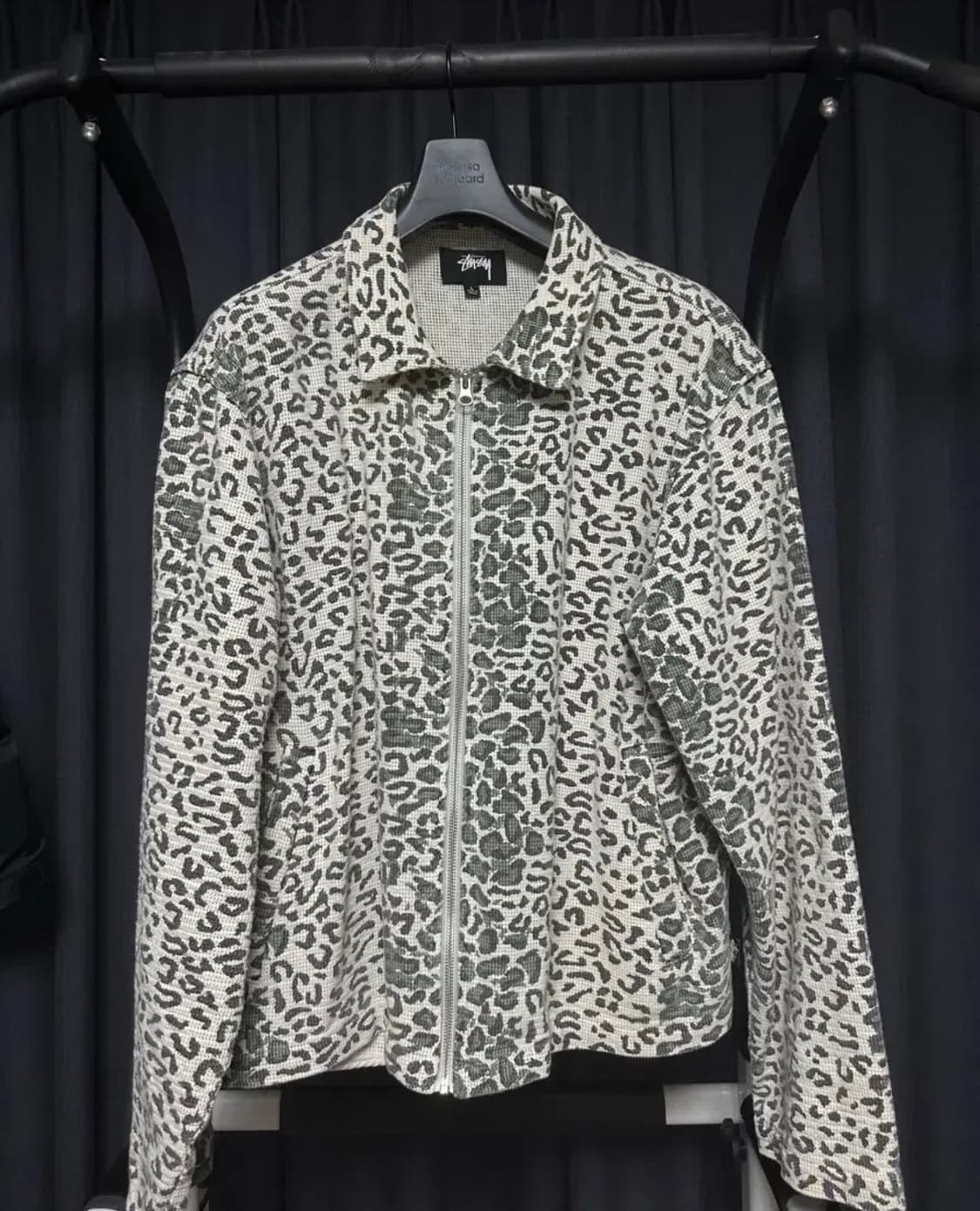 [L] 스투시 레오파드 메쉬 집업 상품이미지1