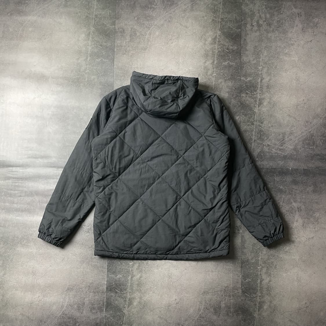 COLUMBIA 컬럼비아 빈티지 블랙 플란넬 후드패딩 A00465 상품이미지6