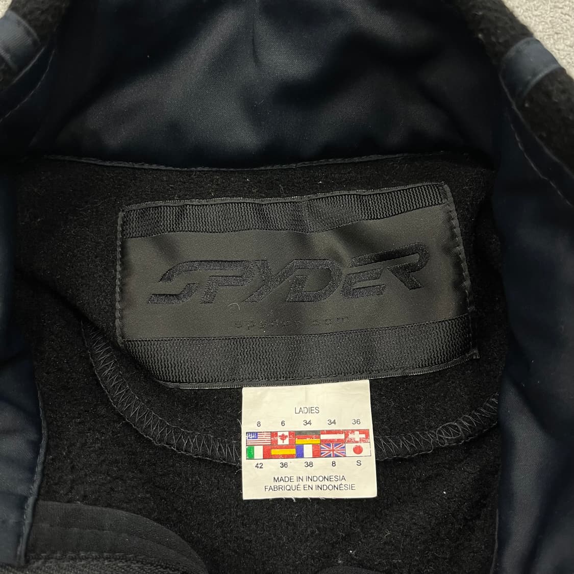 S 스파이더 블랙 여성용 플리스 자켓 상품이미지5