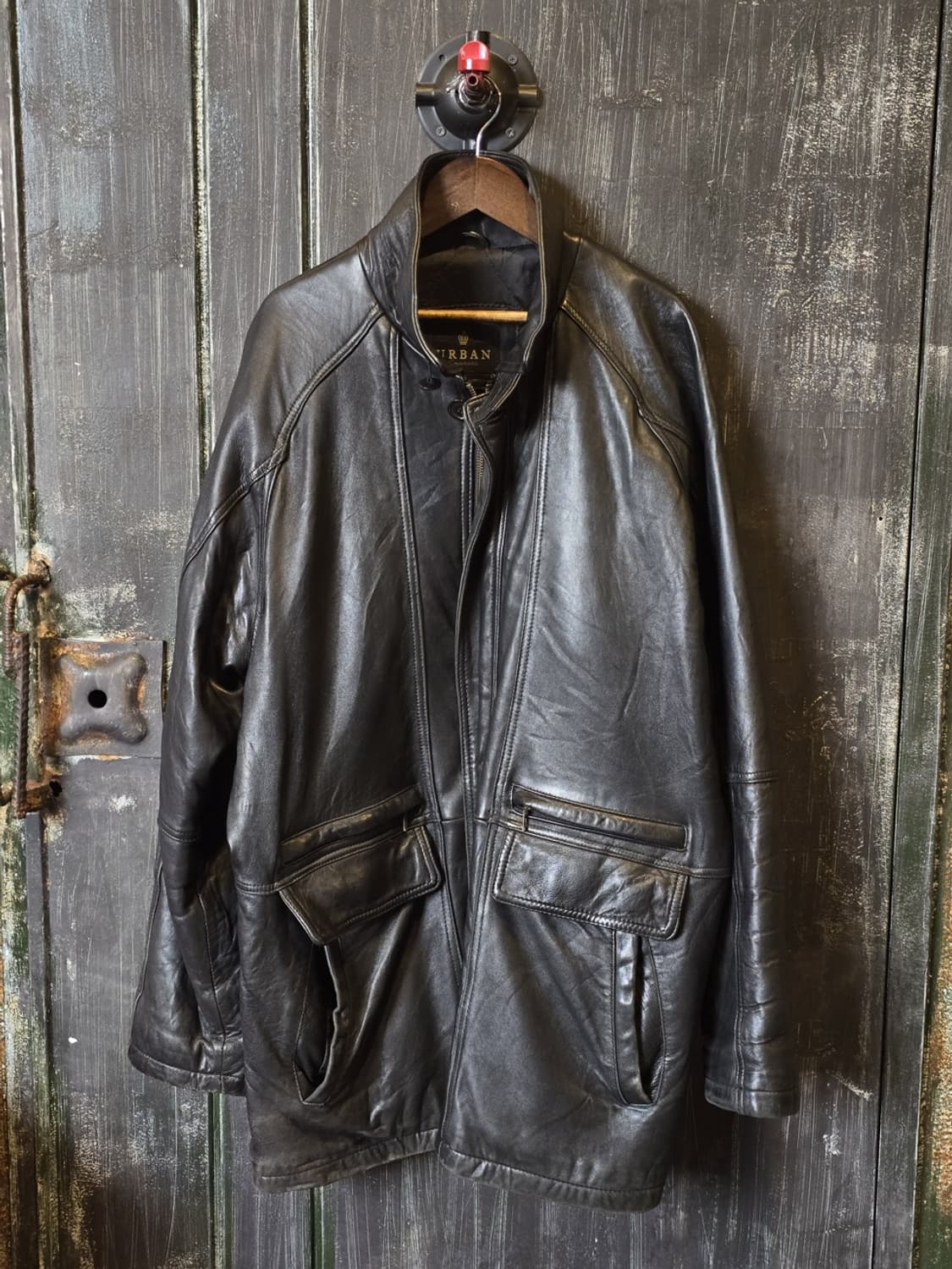 90s Urban Express Leather Jacket 상품이미지1
