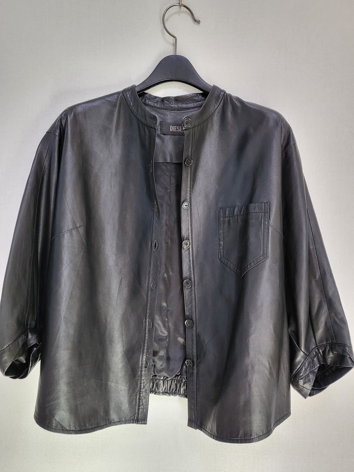 디젤 블랙 리얼가죽 셔츠 자켓 free 상품이미지4