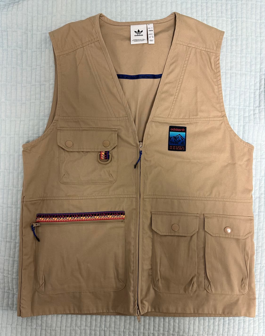[L] 아디다스 아디플로러 2.0 집업 베스트 조끼 상품이미지1