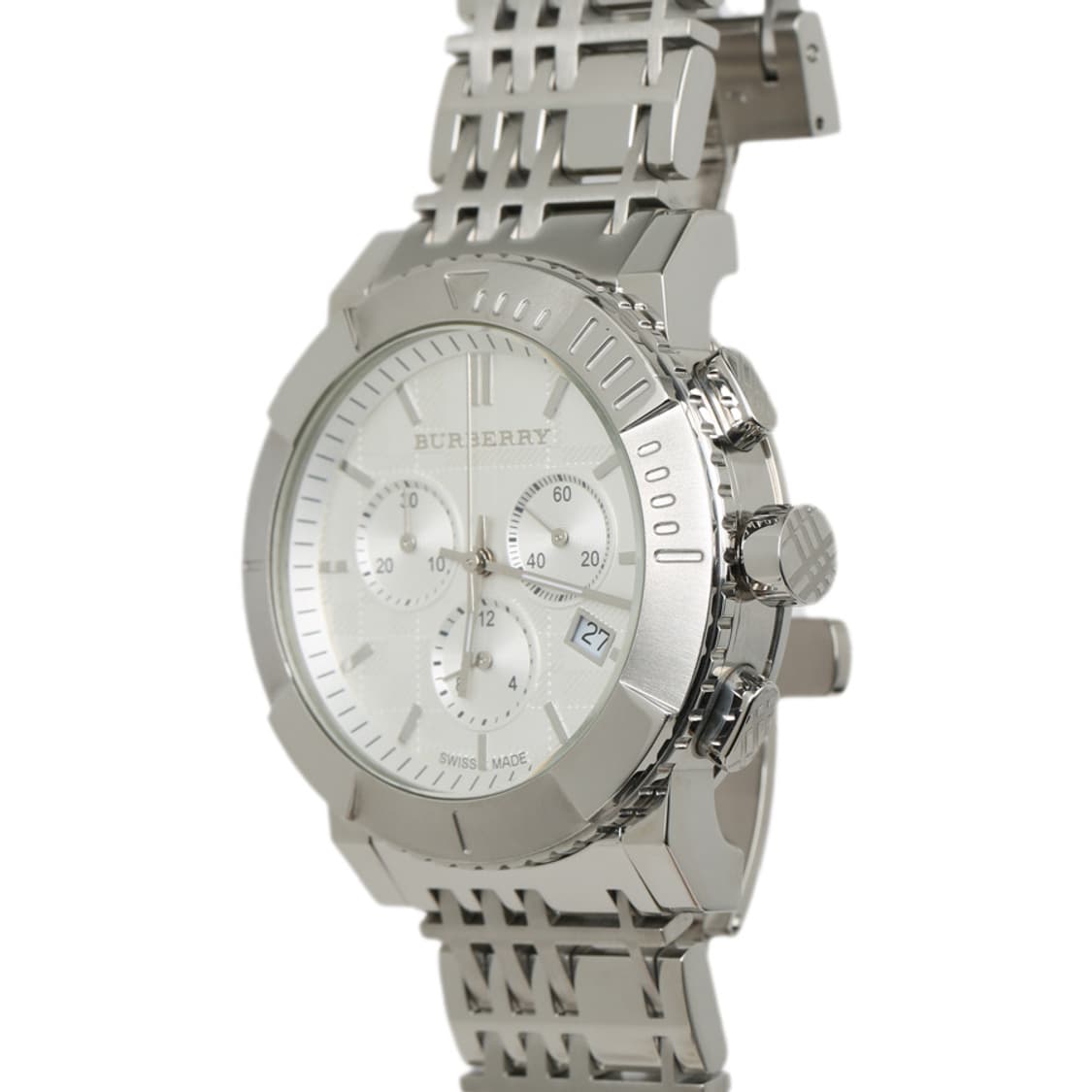 버버리 시계 크로노그래프 화이트 체크 다이얼 워치 BU2303 상품이미지10