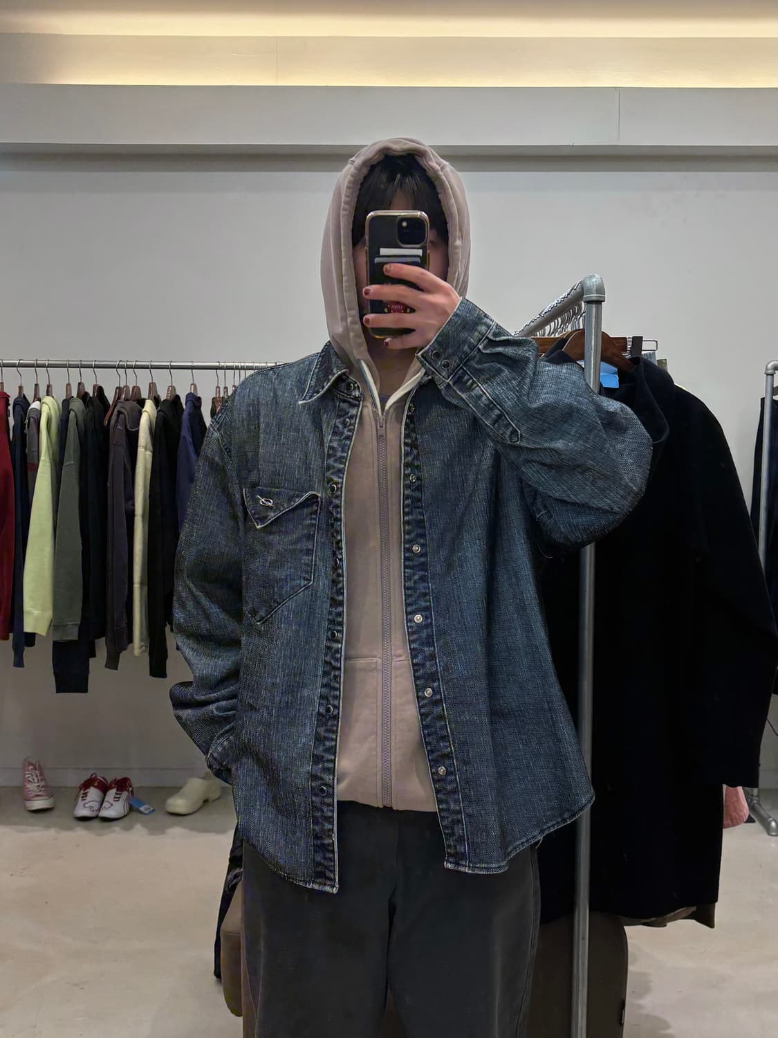 51퍼센트 데님 버튼 셔츠 자켓 상품이미지8