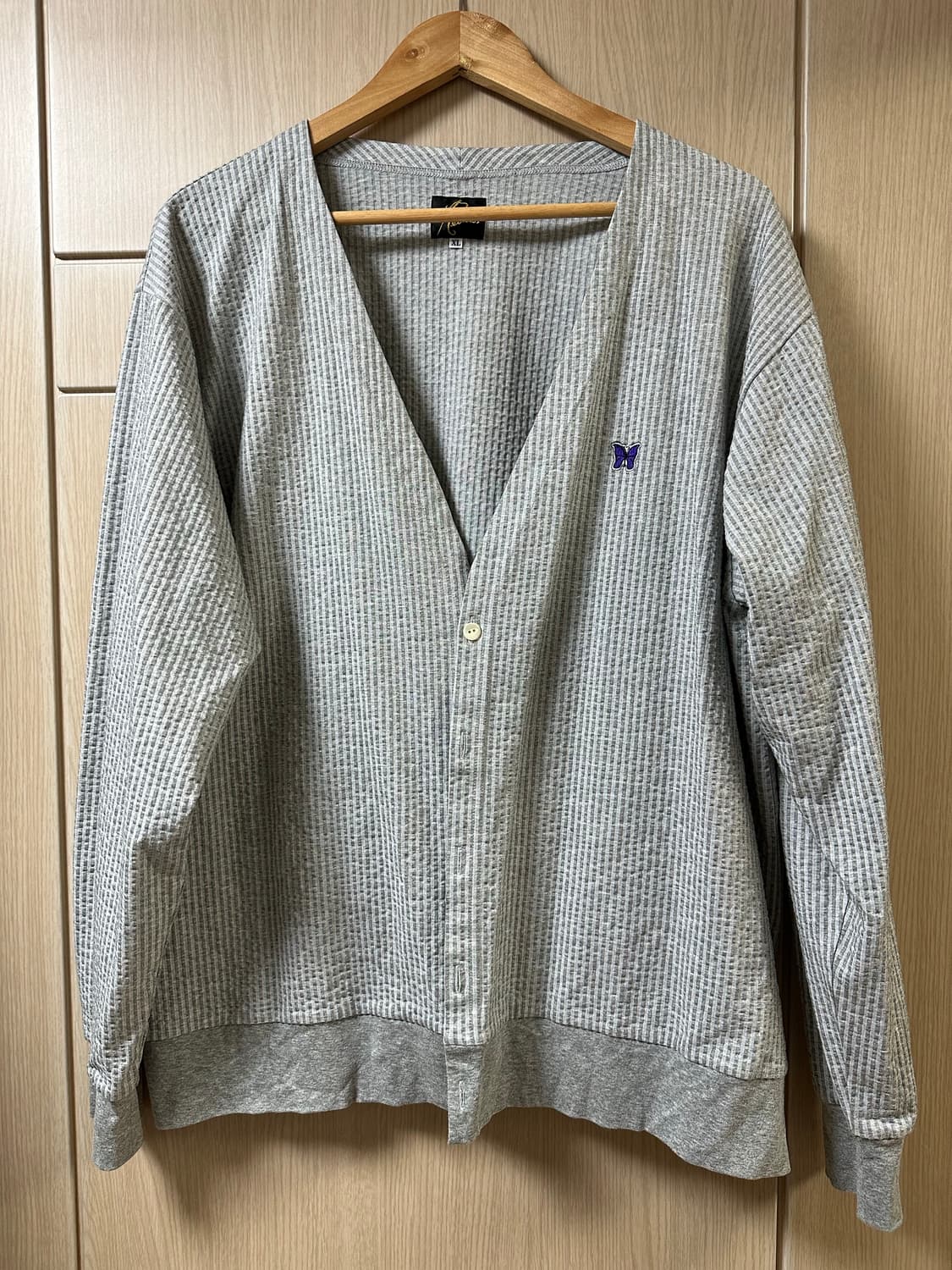 니들스 시어서커 저지 가디건 상품이미지3