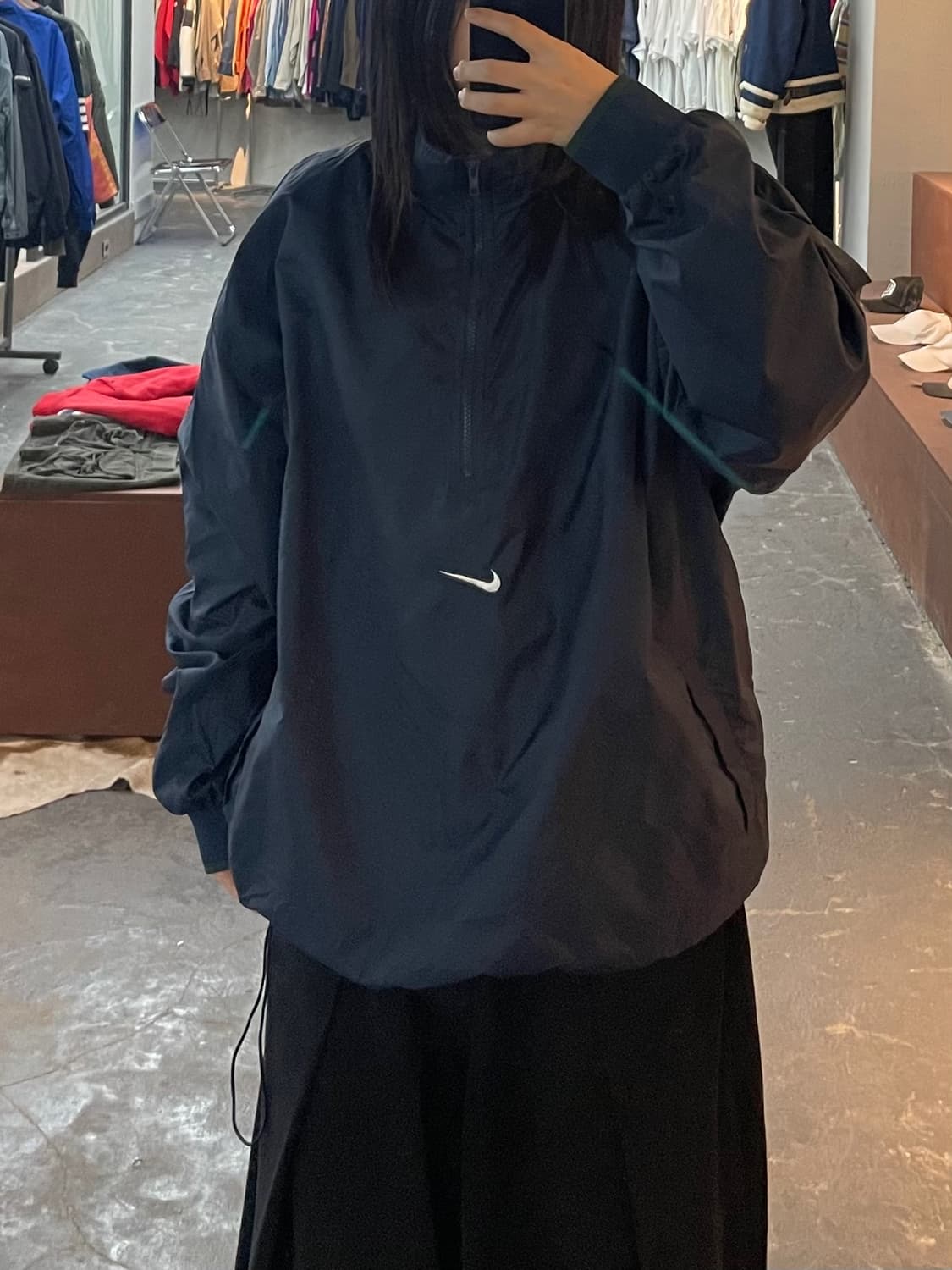 나이키 센터 스우시  올드스쿨 아노락 웜업 자켓 H2321 상품이미지1