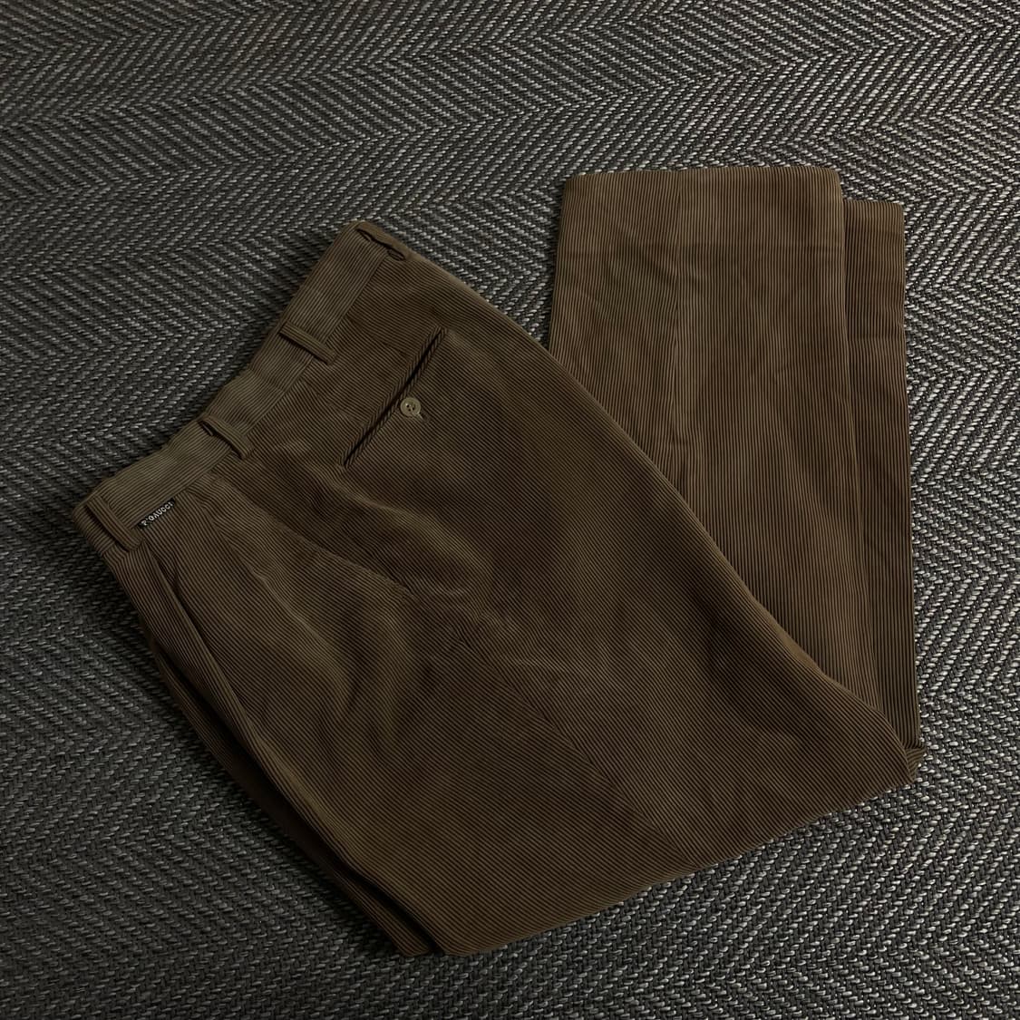 CAUCCI 브라운 코듀로이 와이드 팬츠y 3371 상품이미지1