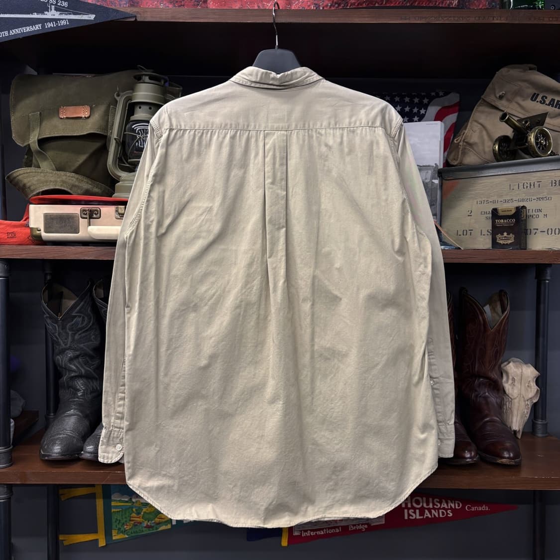 90s 아비렉스 자수포켓 클래식 코튼셔츠 미국생산 N442 상품이미지2