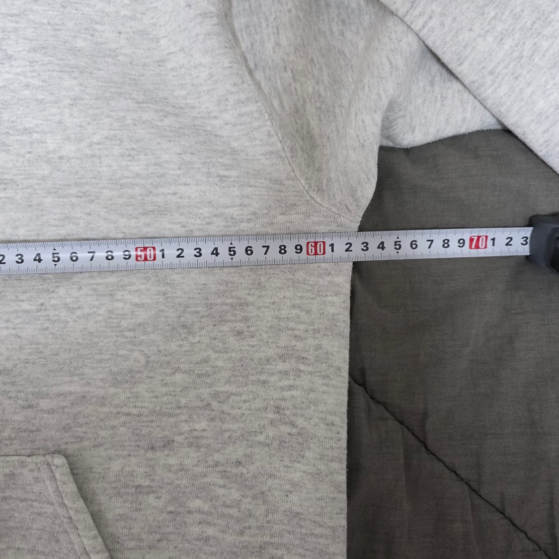 [XL] 90s 러셀 애슬레틱 아멘시칸 플래그 패치 라이트 그레이 후드티 상품이미지8